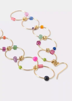 Brownie Spain Pendientes Largo Cinco Aros Piedras-Mujer Otros Accesorios