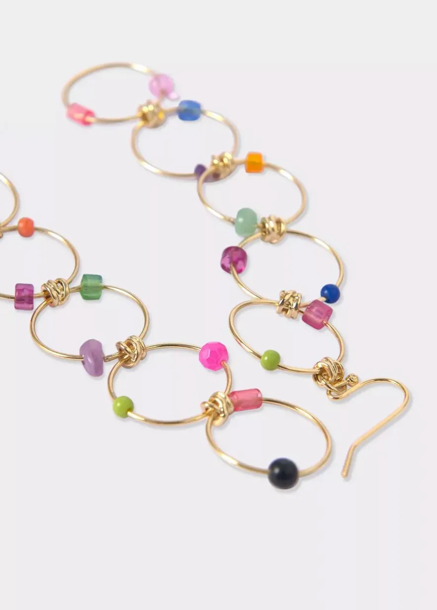 Brownie Spain Pendientes Largo Cinco Aros Piedras-Mujer Otros Accesorios