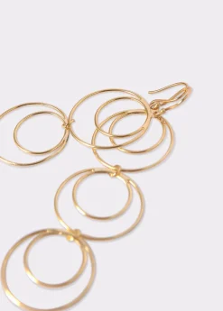 Brownie Spain Pendientes Largos Tres Aros Dobles-Mujer Otros Accesorios