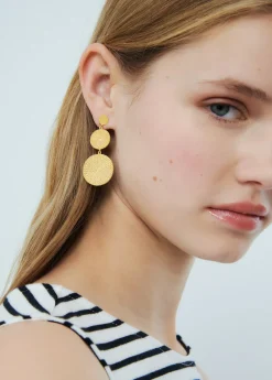 Brownie Spain Pendientes Largos Tres Discos-Mujer Otros Accesorios