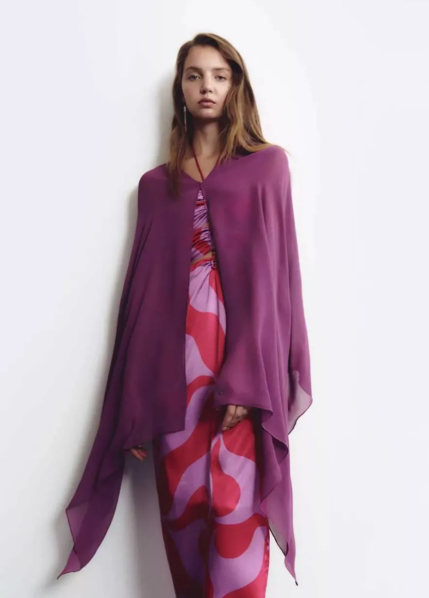 Brownie Spain Shawl Liso Berenjena-Mujer Otros Accesorios