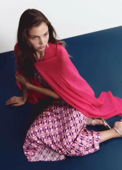 Brownie Spain Shawl Liso Fucsia-Mujer Otros Accesorios