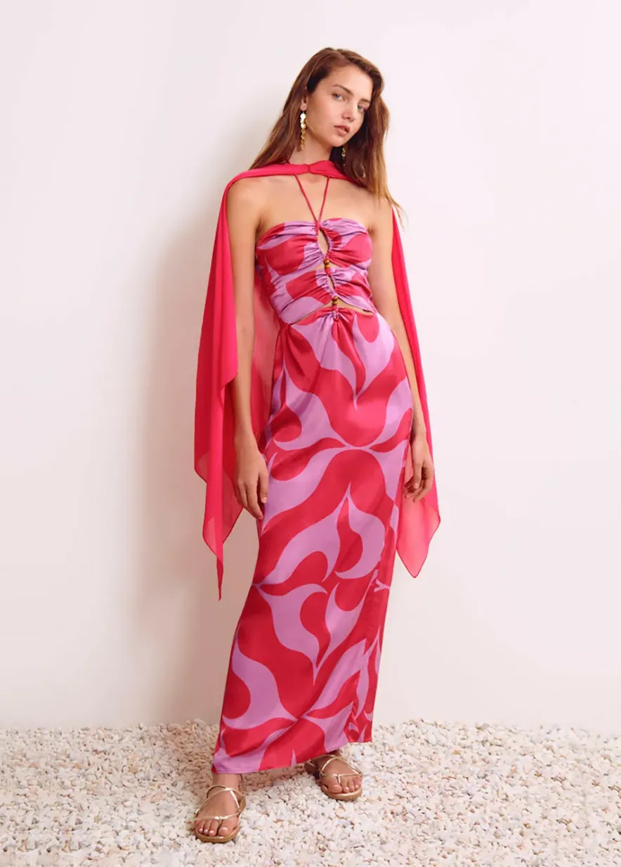 Brownie Spain Shawl Liso Fucsia-Mujer Otros Accesorios