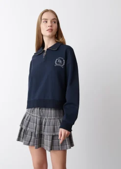 Brownie Spain Sudadera Cremallera Bordado-Mujer Sudaderas