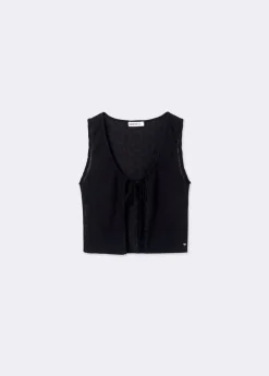 Brownie Spain Top Chaleco Calado-Mujer Tops