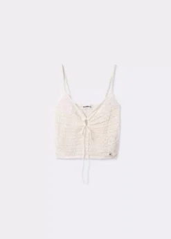 Brownie Spain Top Crochet Tirantes Nudo-Mujer Tops