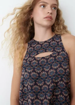 Brownie Spain Top Estampado Indio Lurex Cut Out-Mujer Tops