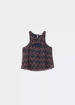 Brownie Spain Top Estampado Indio Lurex Cut Out-Mujer Tops