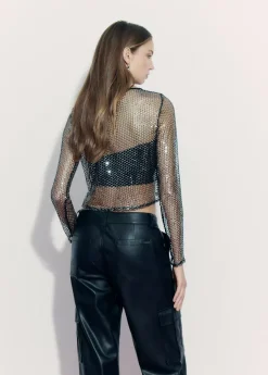 Brownie Spain Top Malla Brillos-Mujer Tops