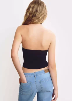 Brownie Spain Top Punto Cruzado Cuello-Mujer Tops