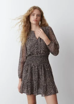 Brownie Spain Vestido Corto Mancha Animal-Mujer Vestidos