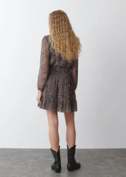 Brownie Spain Vestido Corto Mancha Animal-Mujer Vestidos