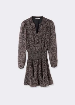 Brownie Spain Vestido Corto Mancha Animal-Mujer Vestidos