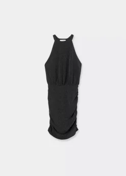 Brownie Spain Vestido Halter Tejido Metalizado-Mujer Vestidos