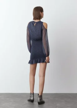 Brownie Spain Vestido Hombros Cut Out Falda Smock-Mujer Vestidos