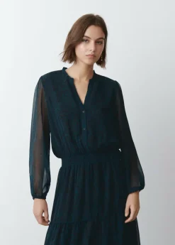 Brownie Spain Vestido Largo Mancha Animal-Mujer Vestidos