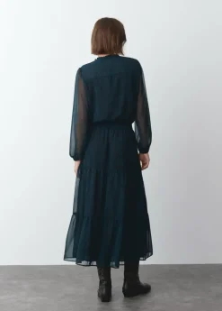 Brownie Spain Vestido Largo Mancha Animal-Mujer Vestidos